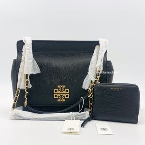 💝NeW! ✨Tory Burch Britten Flap Convertible Shoulder Bag Set